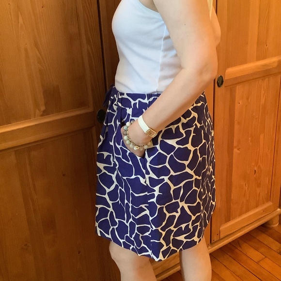 Blue/white Alfred Sung Skirt M - Picture 6 of 7